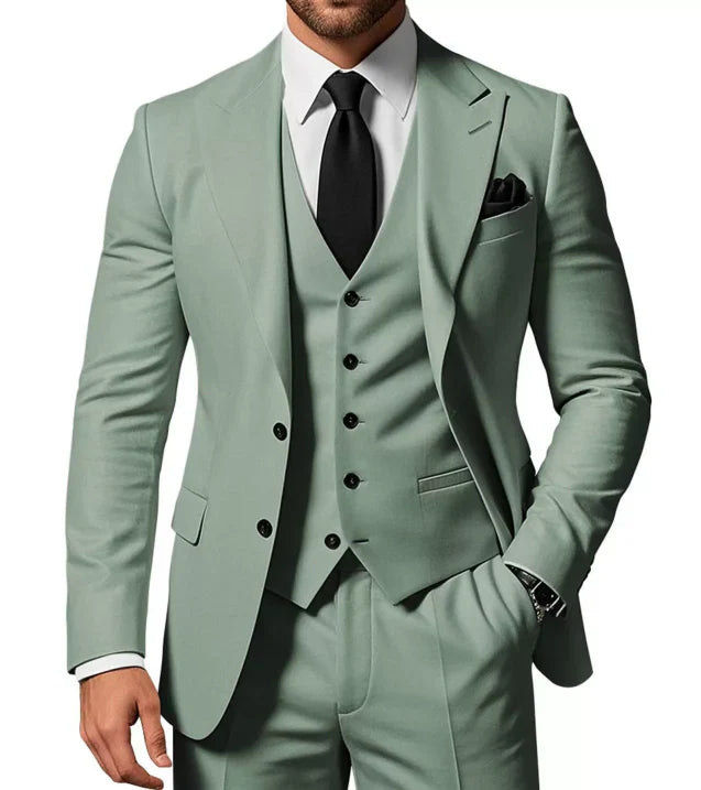 Herren Anzug | dreiteiliges Set mit Jacke Weste und Hose