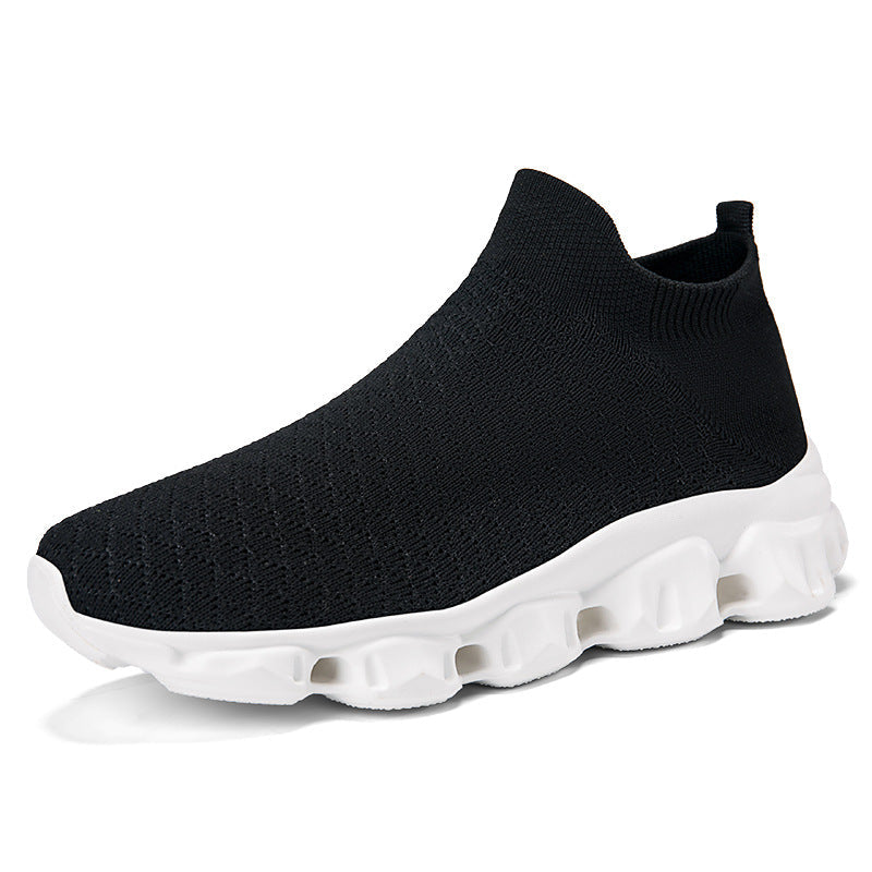 Freizeitschuhe Damen | Elastisches Strickoberteil mit Profilsohle