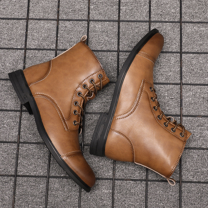 Herren Stiefel | Schnürfront mit durchgehender Schafthöhe