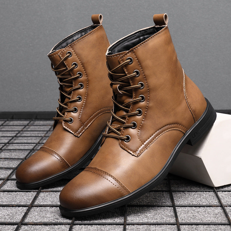 Herren Stiefel | Schnürfront mit durchgehender Schafthöhe
