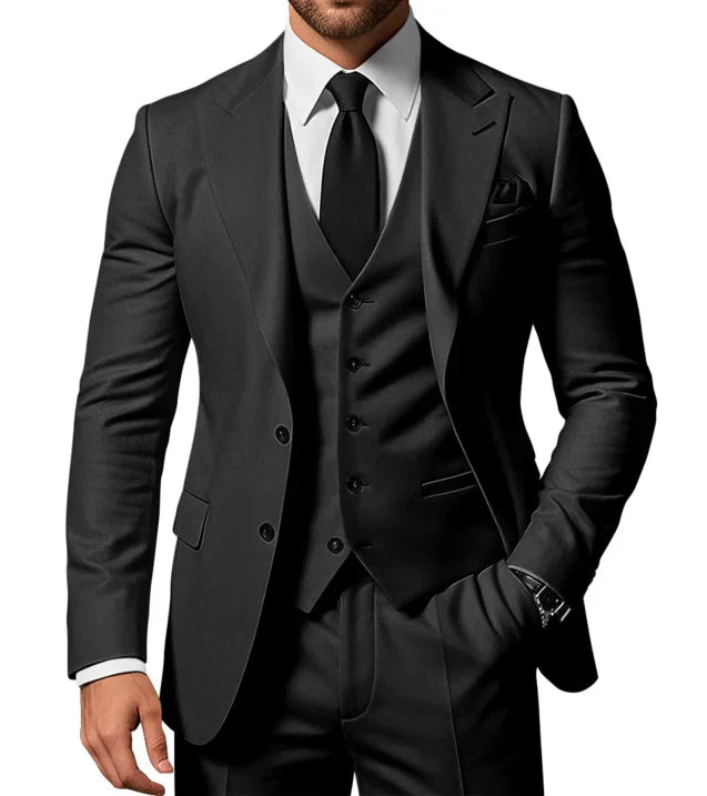 Herren Anzug | dreiteiliges Set mit Jacke Weste und Hose