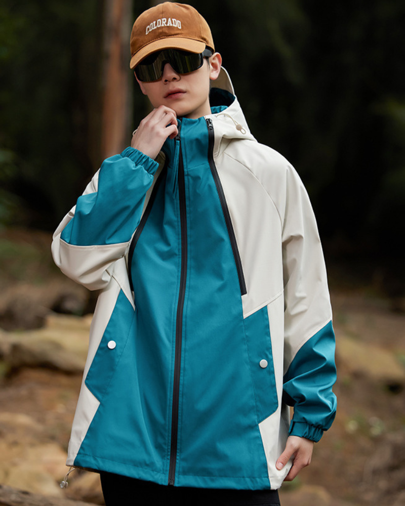 Unisex Jacke | Geschlossene Regenausführung mit Kapuze