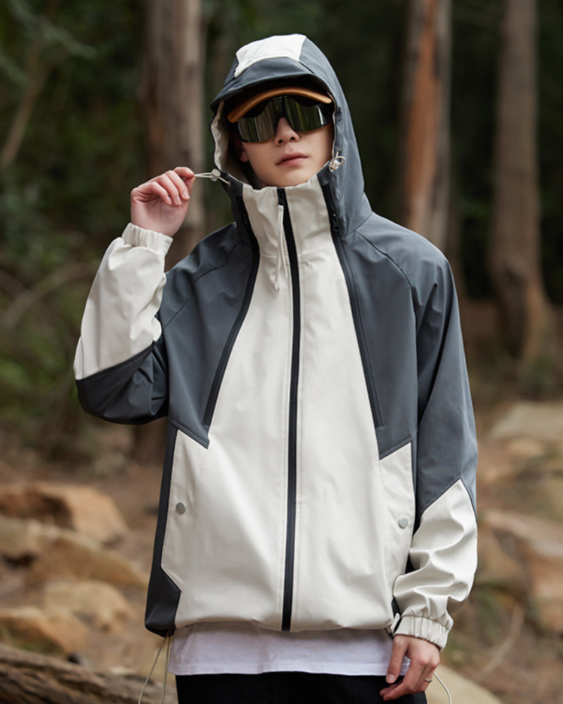 Unisex Jacke | Geschlossene Regenausführung mit Kapuze