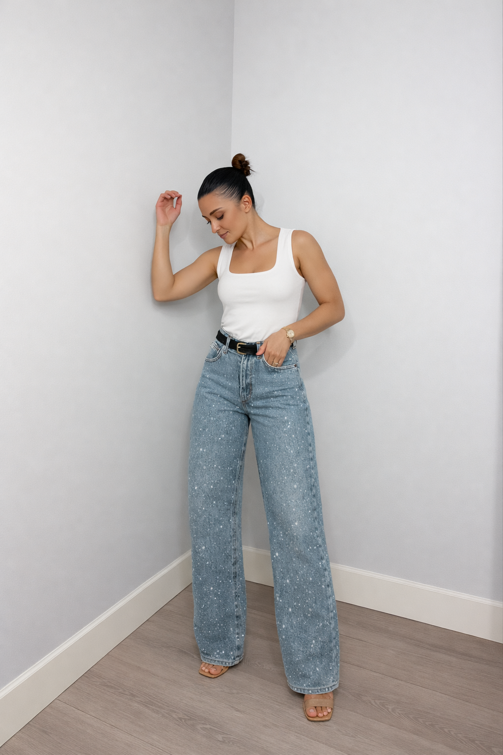 Damen Jeans | hoher Bund mit geradem Beinverlauf