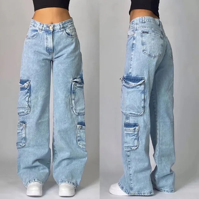 Damen Cargo-Hose | Lockere Form mit seitlichen Taschen