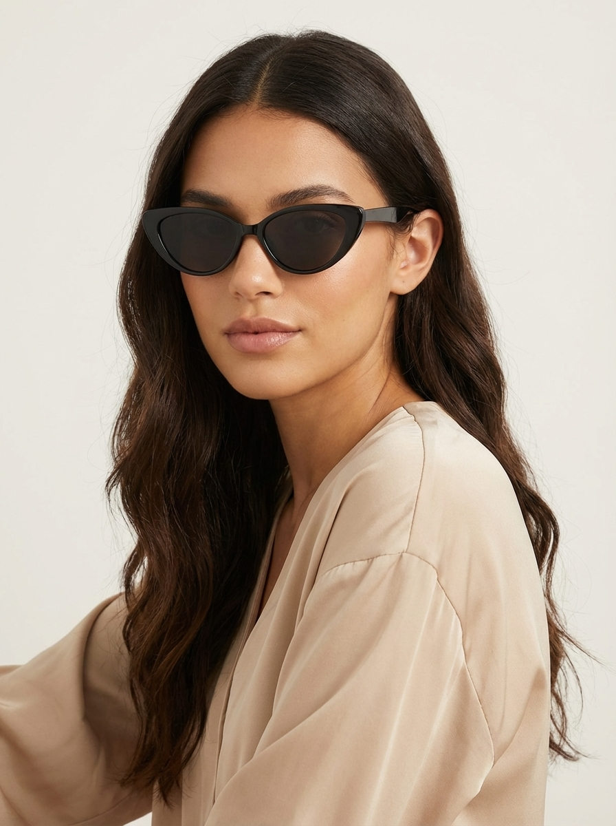 Damen Sonnenbrille | spitze Fassung mit schmalen Bügeln