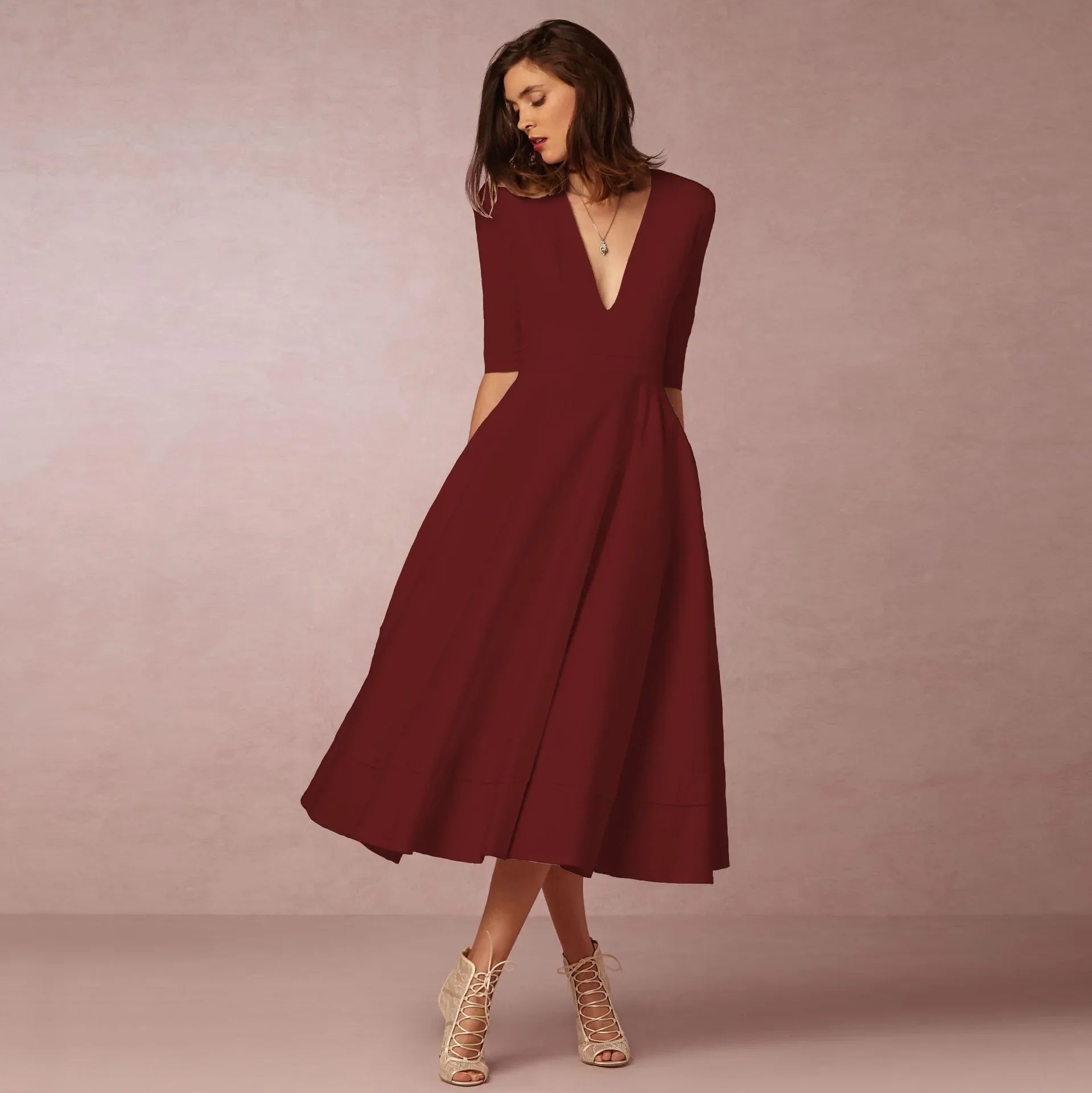 Women Midi Dress | Relaxed Fit