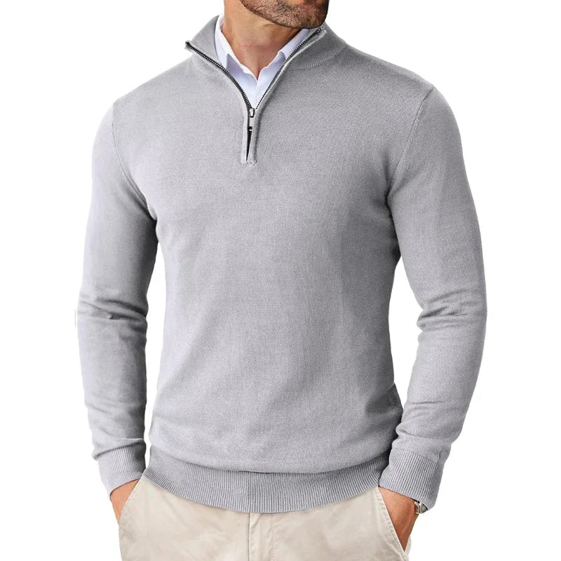 Herren Pullover | Frontreißverschluss mit ruhiger Schnittführung