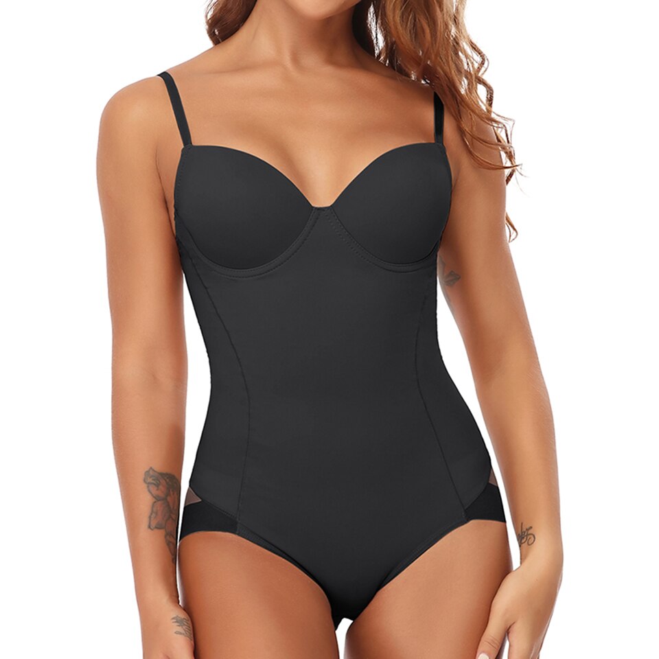 Damen Body | einteilig mit Unterbruststütze und Schulterbändern
