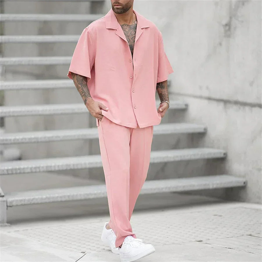 Herren Sommer-Set | mit Kurzarm-Oberteil und Shorts