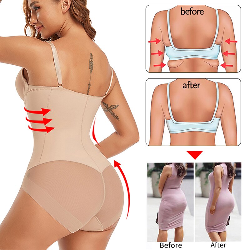 Damen Body | einteilig mit Unterbruststütze und Schulterbändern