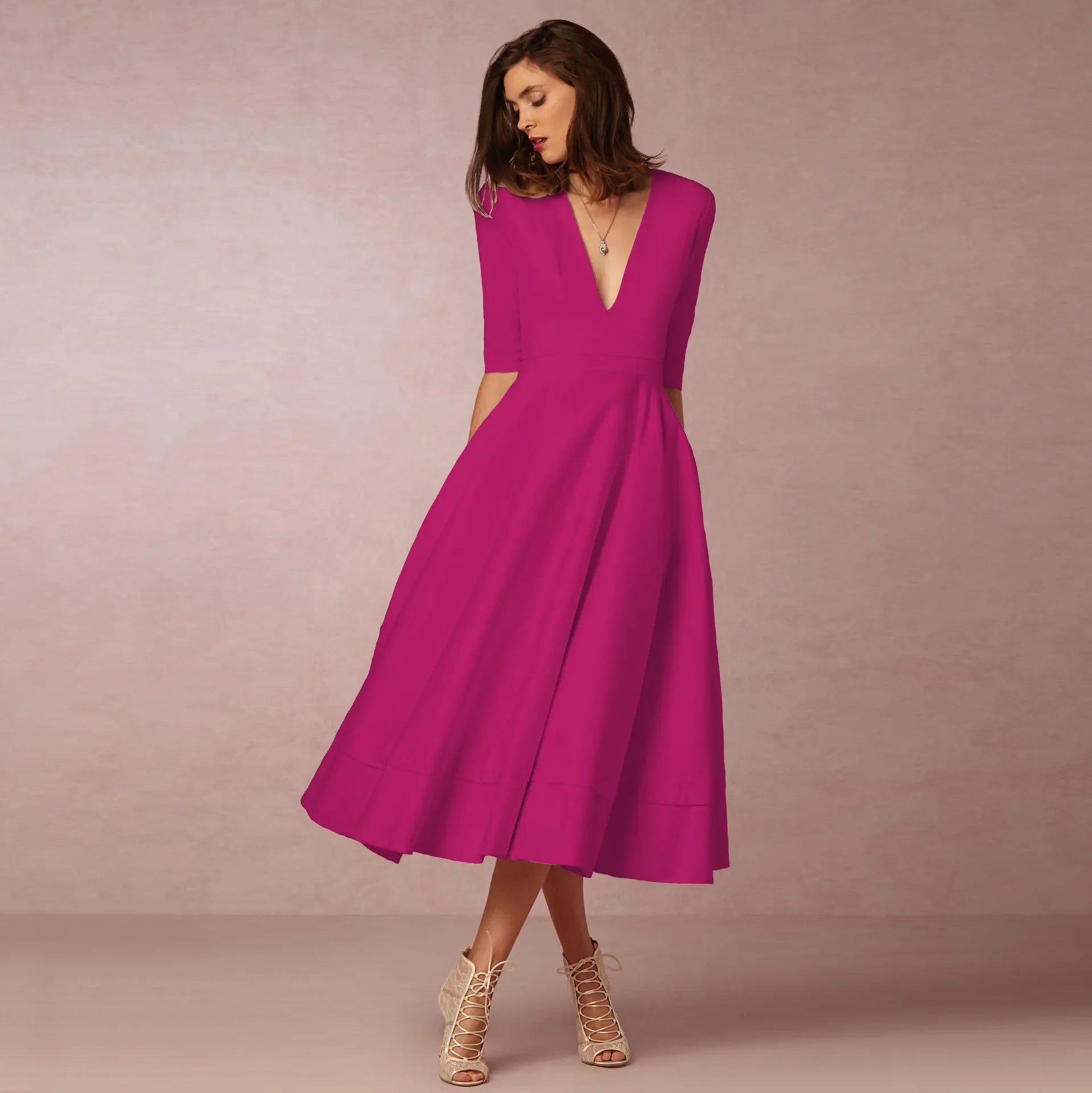Women Midi Dress | Relaxed Fit