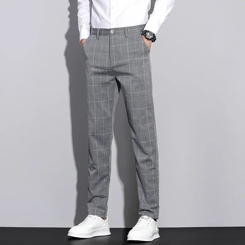 Herren-Hose mit linienmuster | strukturierter stil