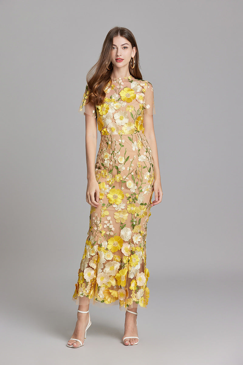 Women Dress | Sleeveless Maxi Length Full Coverage Garment Cut
