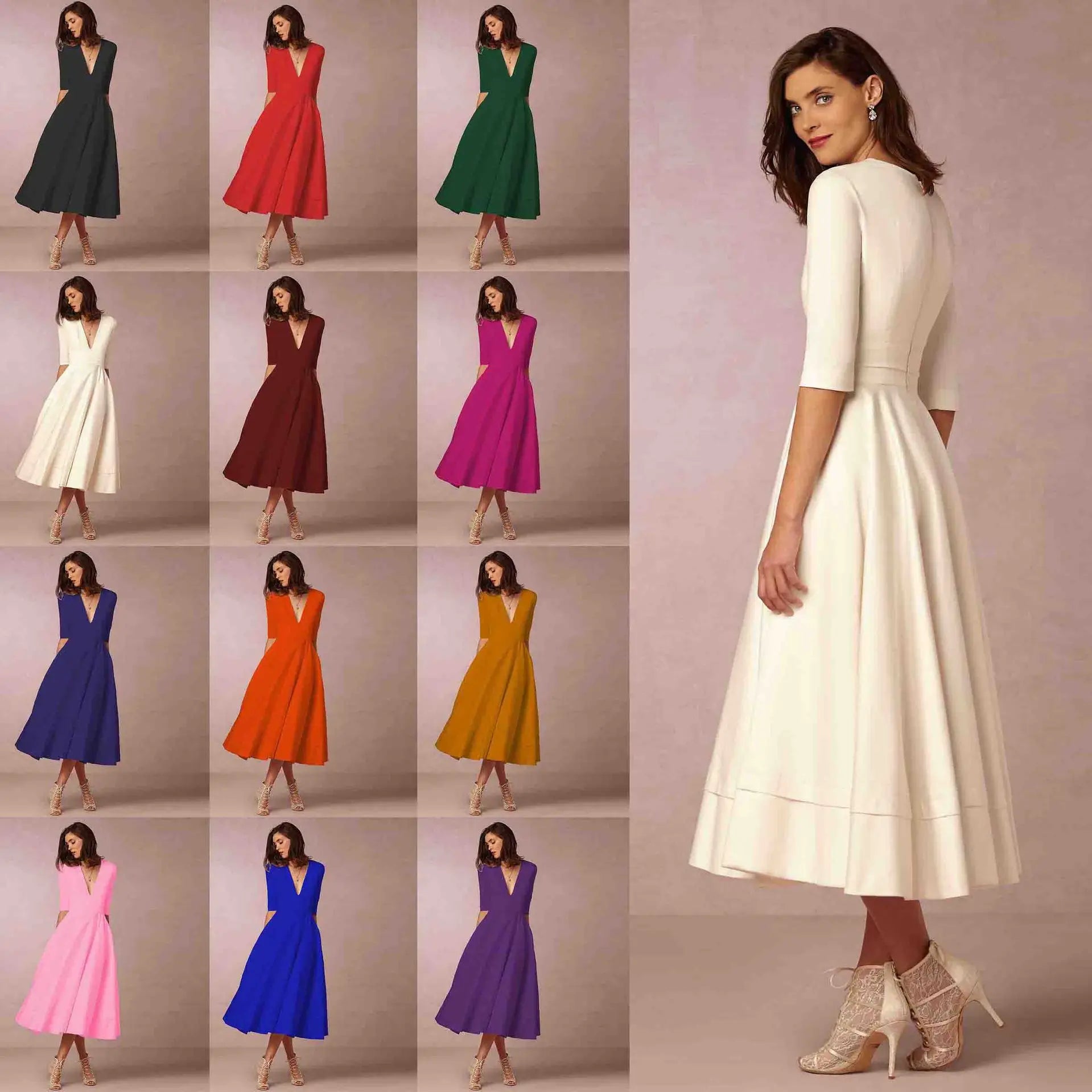 Women Midi Dress | Relaxed Fit