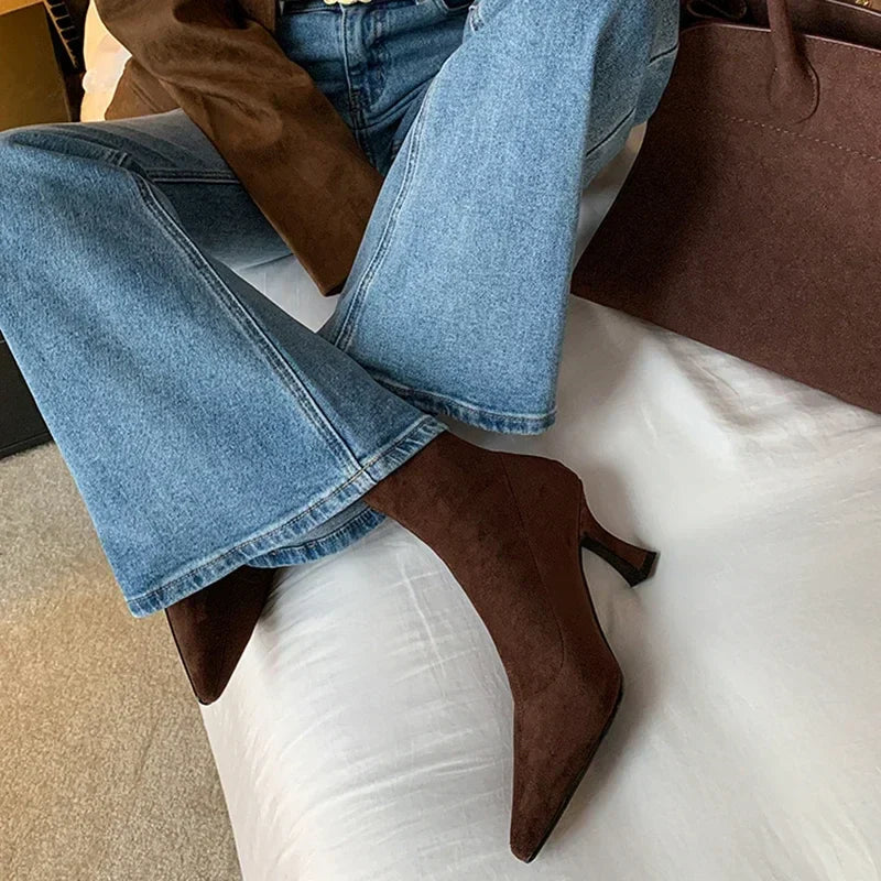 Damen Stiefelette | Ausführung mit spitzer Zehenpartie