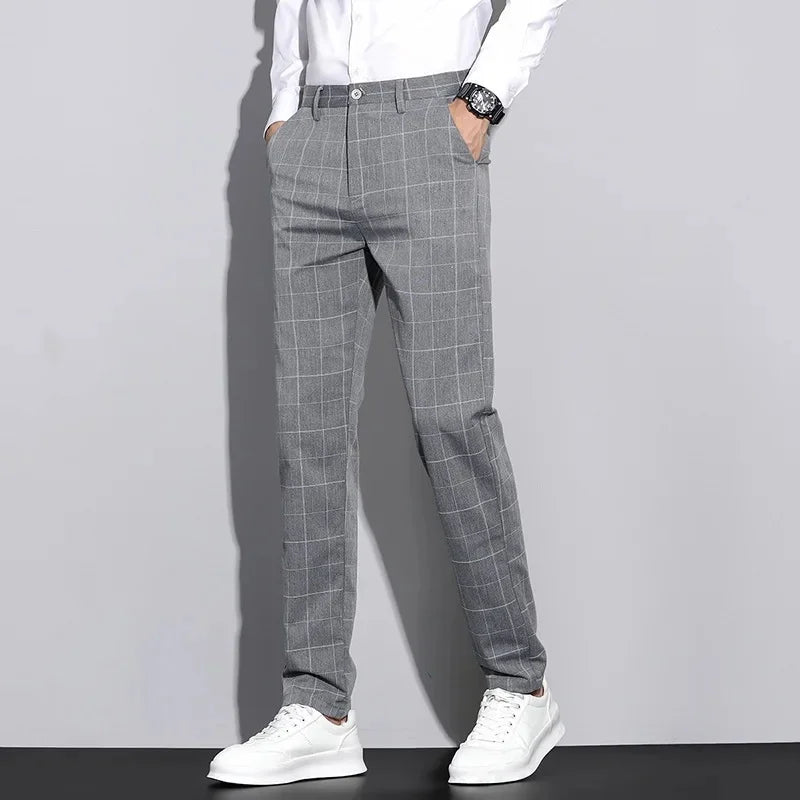 Herren-Hose mit linienmuster | strukturierter stil