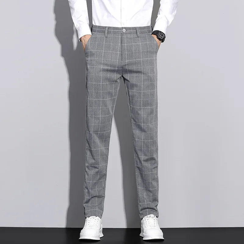 Herren-Hose mit linienmuster | strukturierter stil