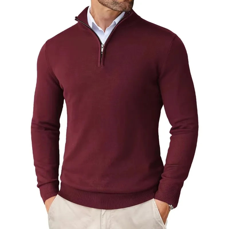 Herren Pullover | Frontreißverschluss mit ruhiger Schnittführung