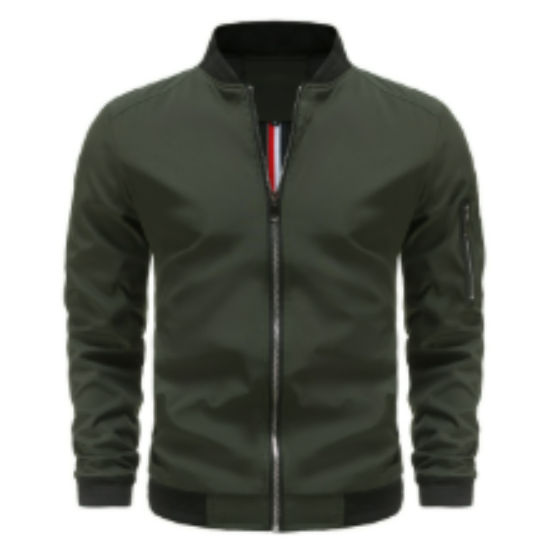 Herrenübergangsjacke mit Reißverschluss | Standardform