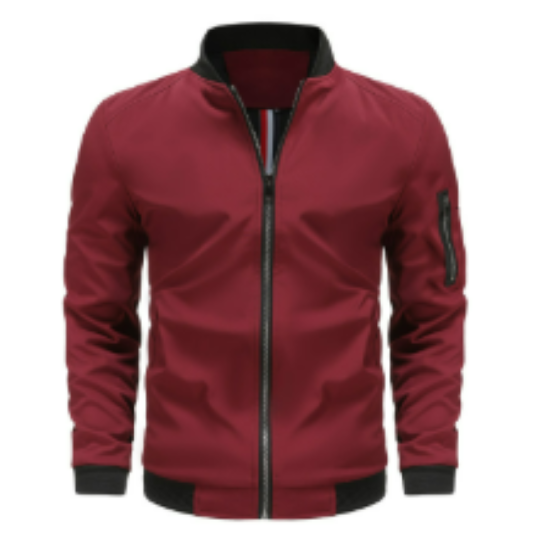 Herrenübergangsjacke mit Reißverschluss | Standardform