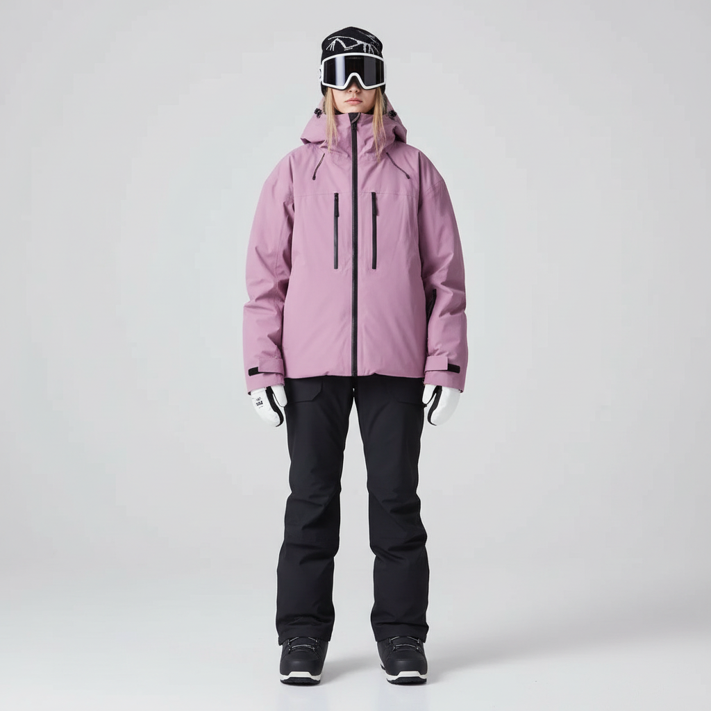 Zweiteiliges Skipak | gepolsterte Jacke und Hose mit klarer Form