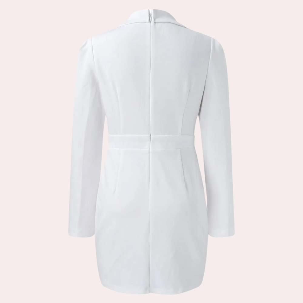 Damen Blazerkleid | Reversausschnitt mit Wickelform