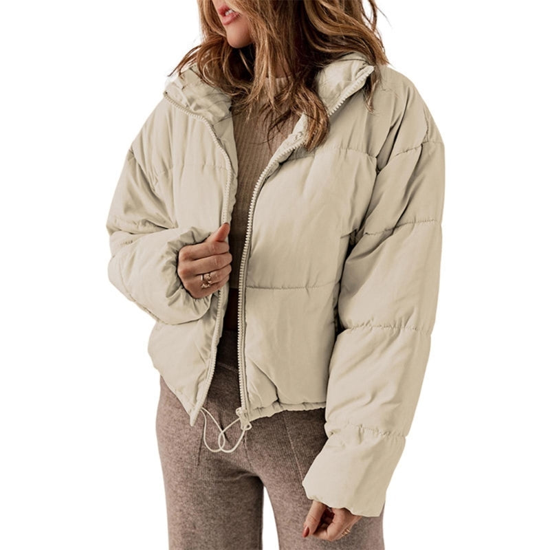 Damen Steppjacke | Reißverschluss und Eingrifftaschen
