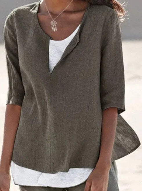 Damen Bluse | mehrlagige Ausführung und gleichmäßige Linienführung