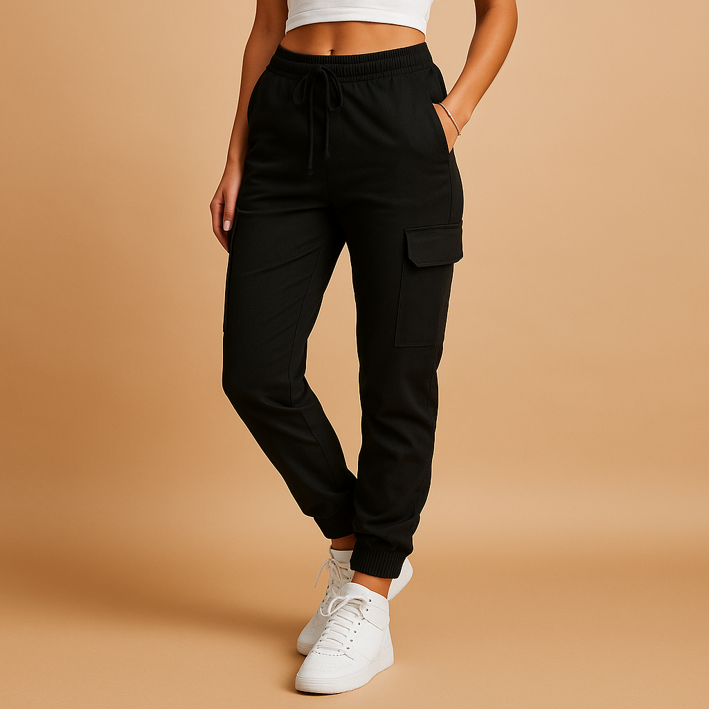 Damen-Cargohose mit Hoher Taille | Alltagstauglich