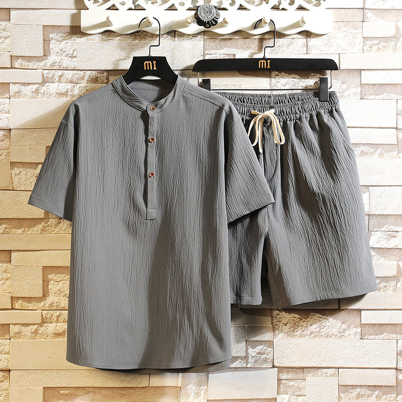 Sommer-Set Herren | Zwei-teilig mit Oberteil und Shorts