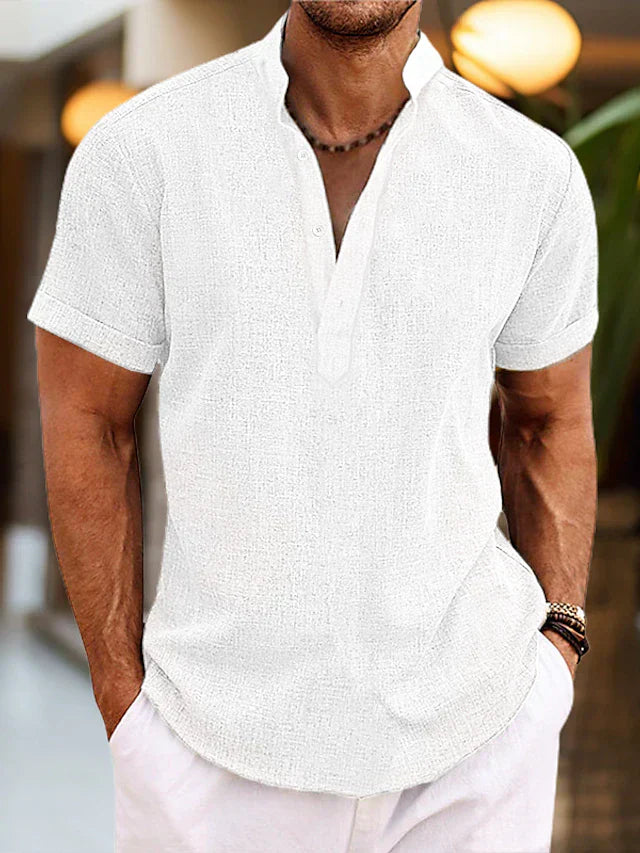 Poloshirt Herren | V-Ausschnitt mit Gerader Form