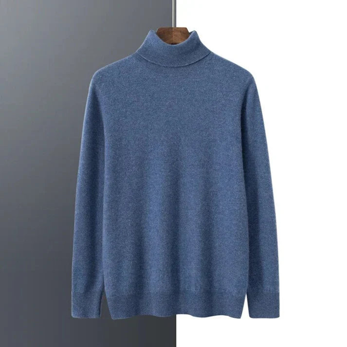 Pullover Herren | Rollkragen mit Strickstruktur
