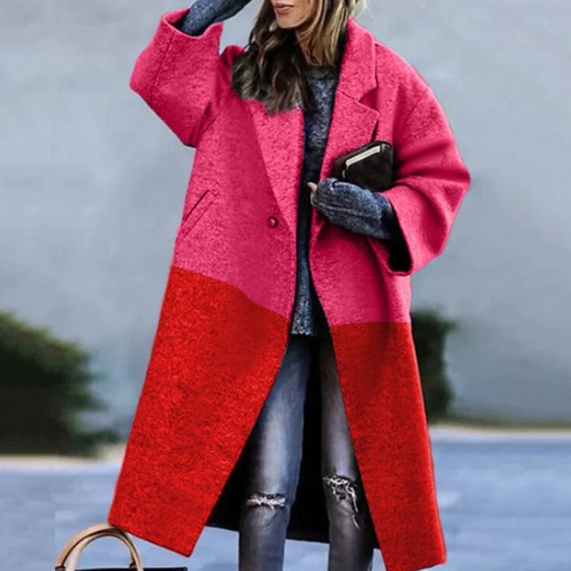 Warmer Damen Wintermantel | Langer Schnitt