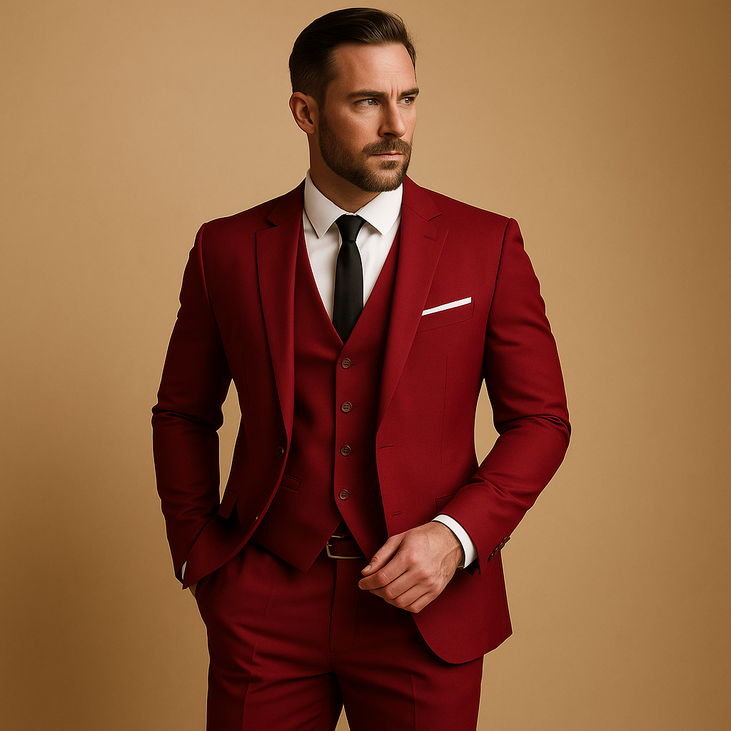 Herren-Set dreiteilig | Gerade Ausrichtung