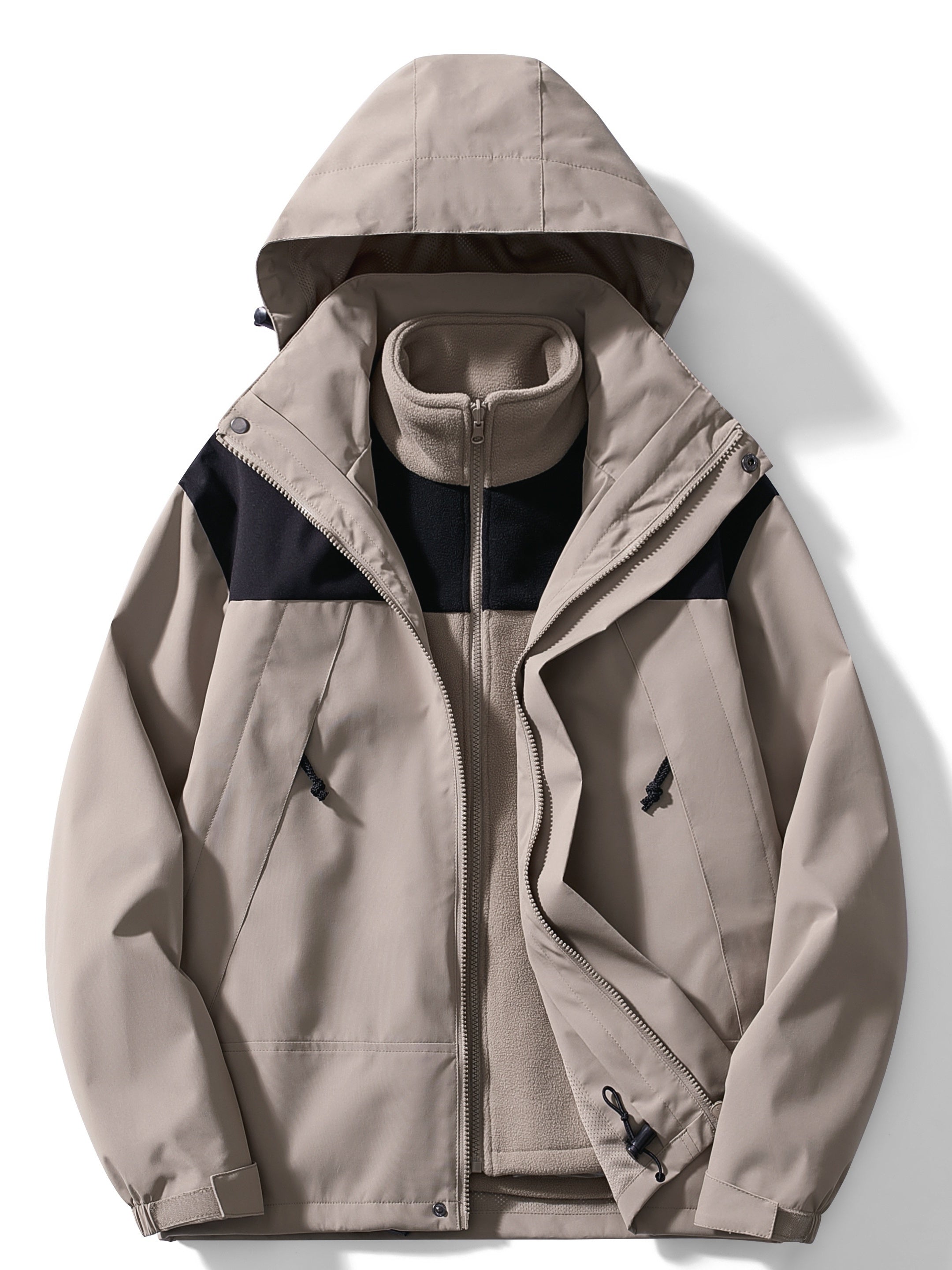 Herren-Winterjacke mit kapuzendesign | 3-in-1-Ausführung