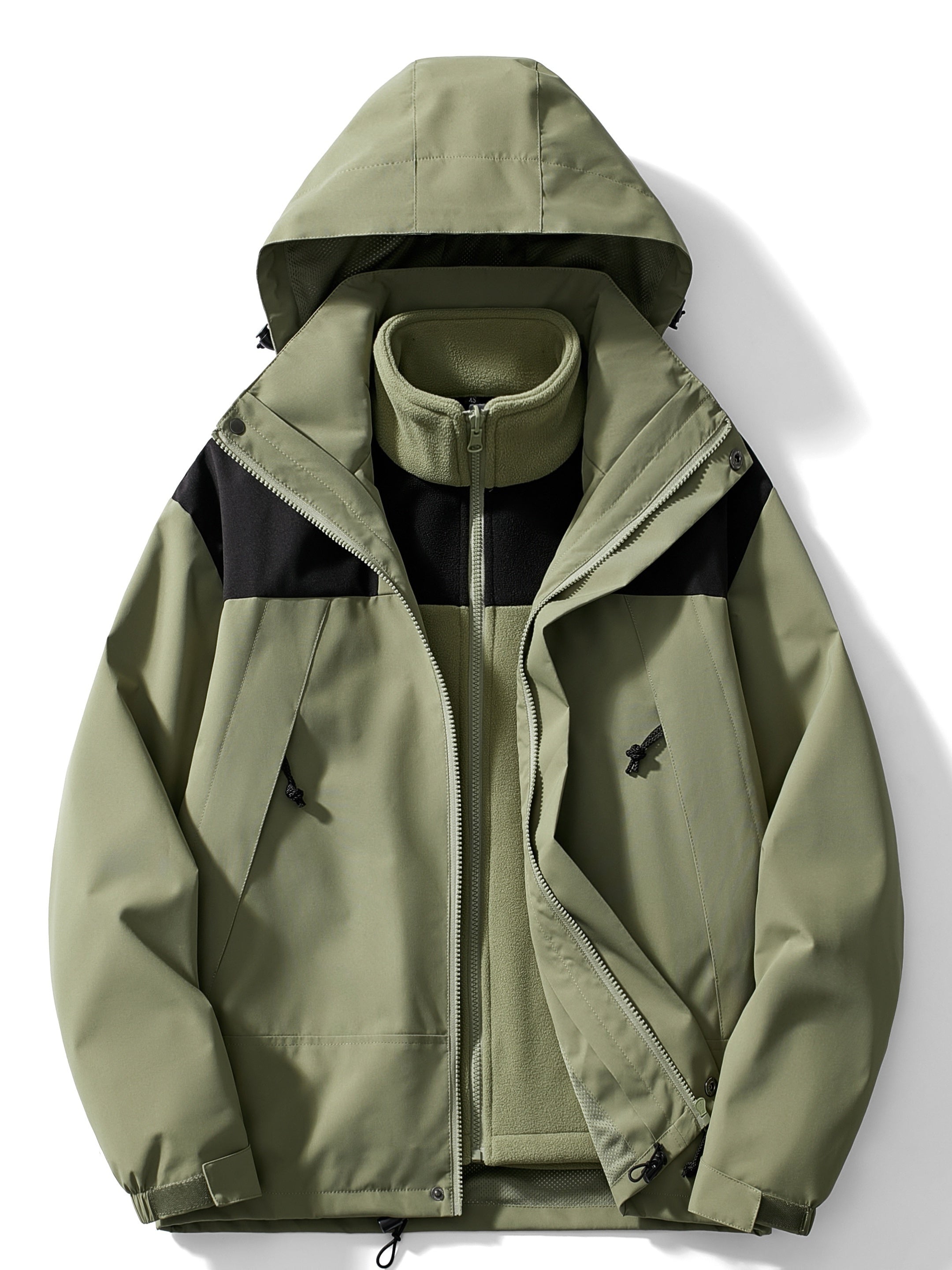 Herren-Winterjacke mit kapuzendesign | 3-in-1-Ausführung