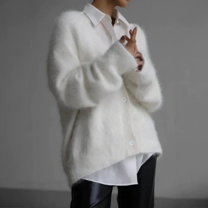 Warme Damen Strickjacke | Winter
