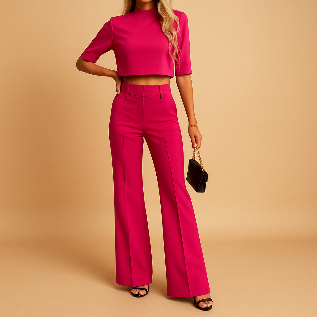 Damen Set | kurzes Oberteil mit langer Hose
