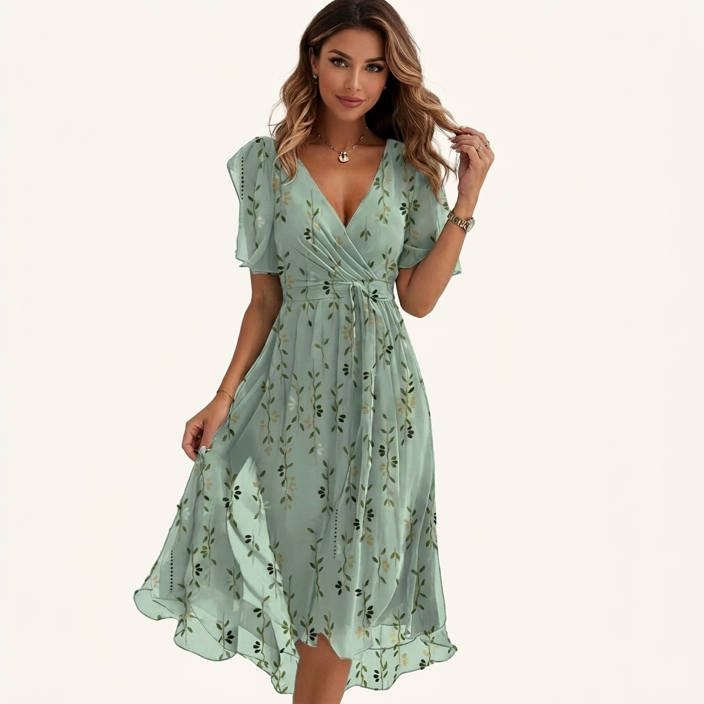 Women Midi Dress | Floral Print Design