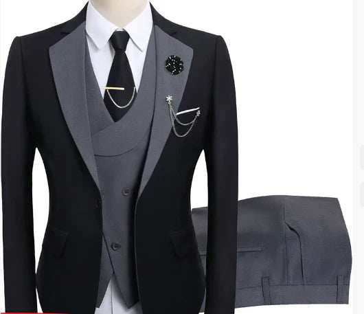 Herren Anzugensemble | dreiteiliges Set aus Jacke Weste und Hose