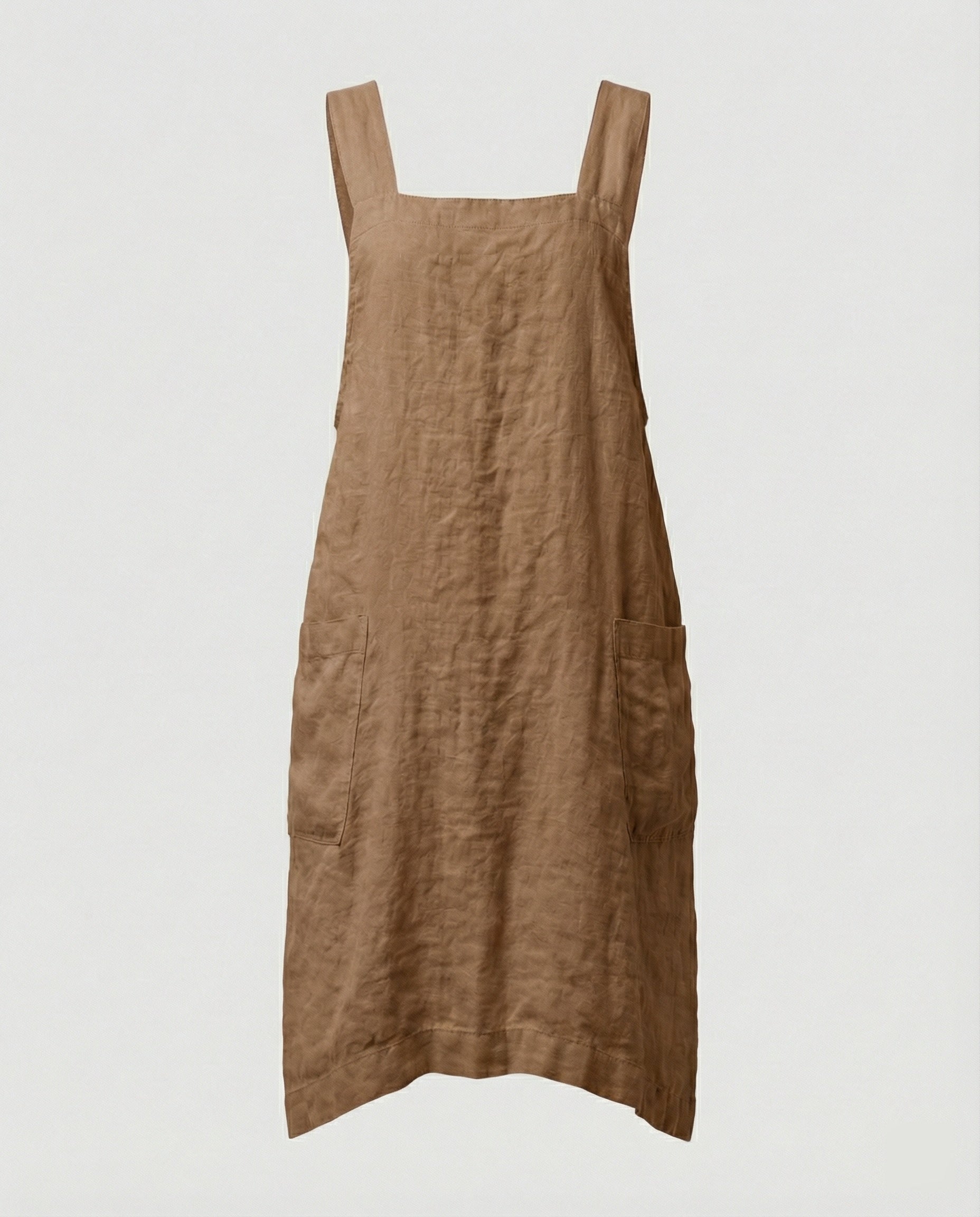 Damen Trägerkleid | Ärmellose Form mit Fronttaschen
