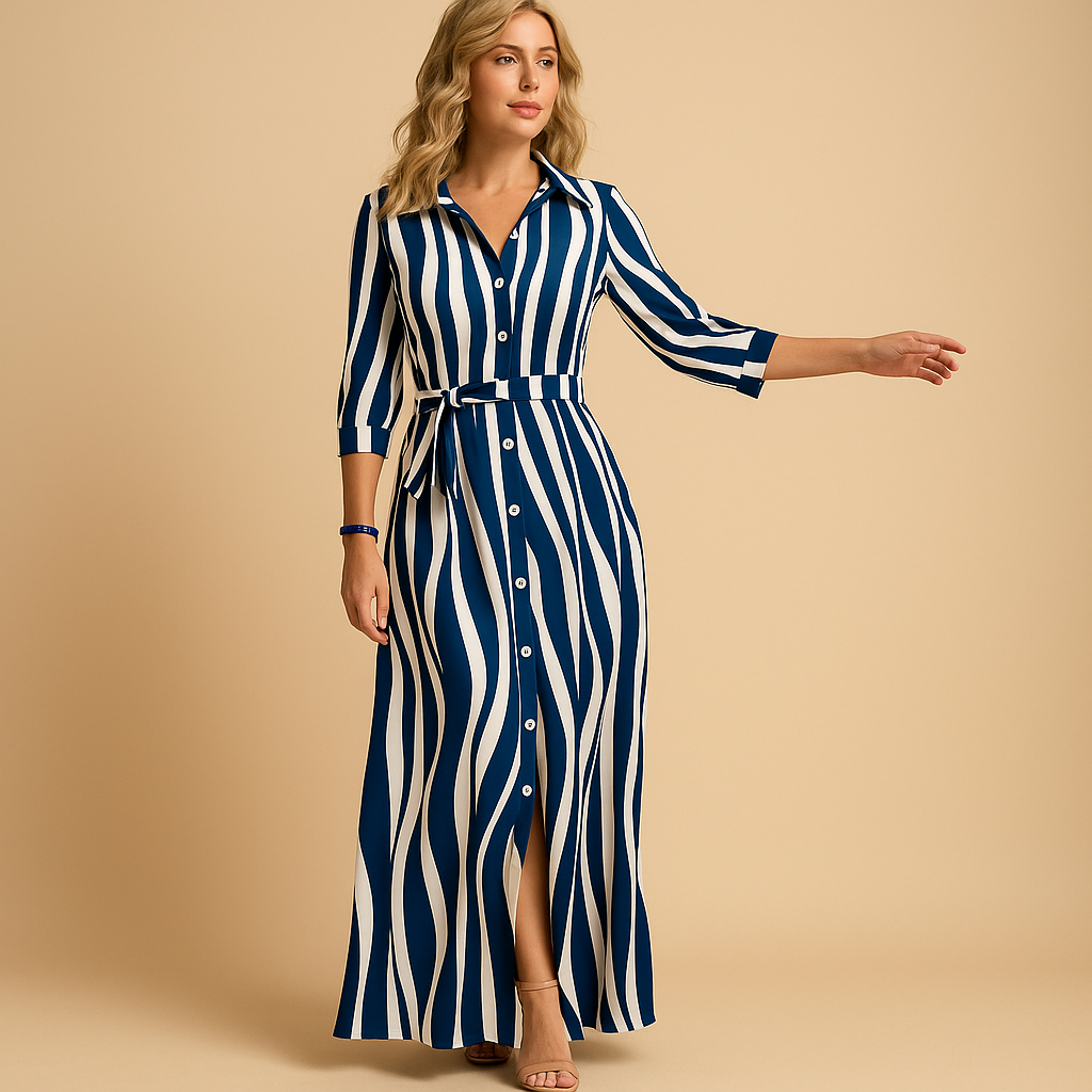 Women Dress | Loose Fit Short Sleeve Long Length Design