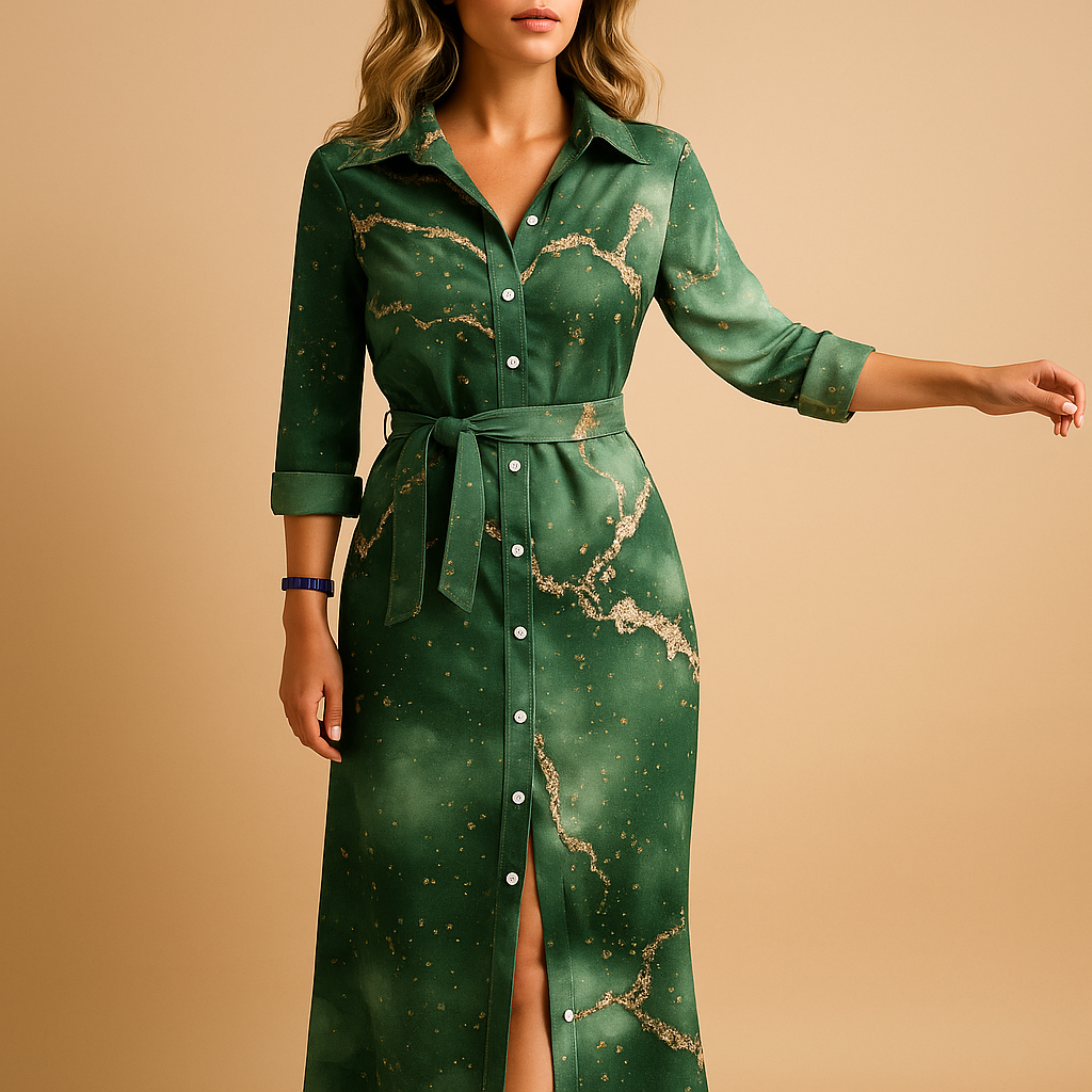 Women Dress | Loose Fit Short Sleeve Long Length Design