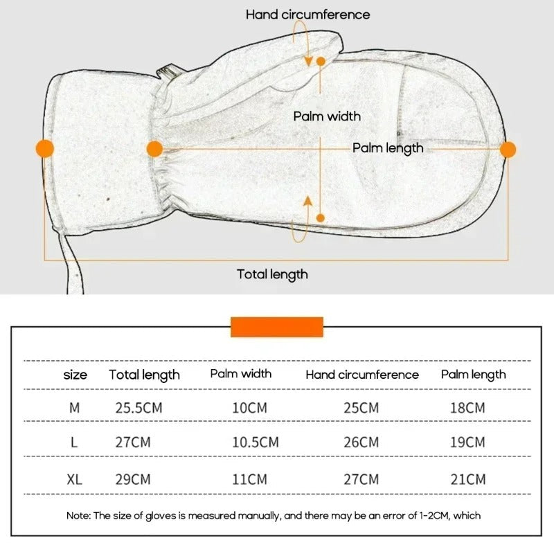 Unisex Skihandschuhe | Geschlossene Form Touchfunktion