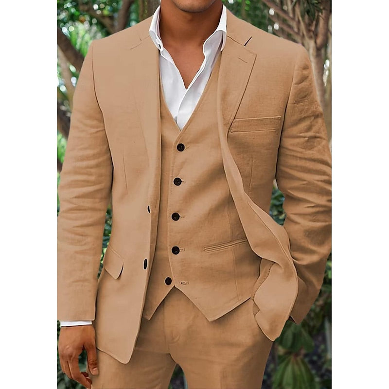 Herren Set | Dreiteilig mit Blazer, Weste und Hose