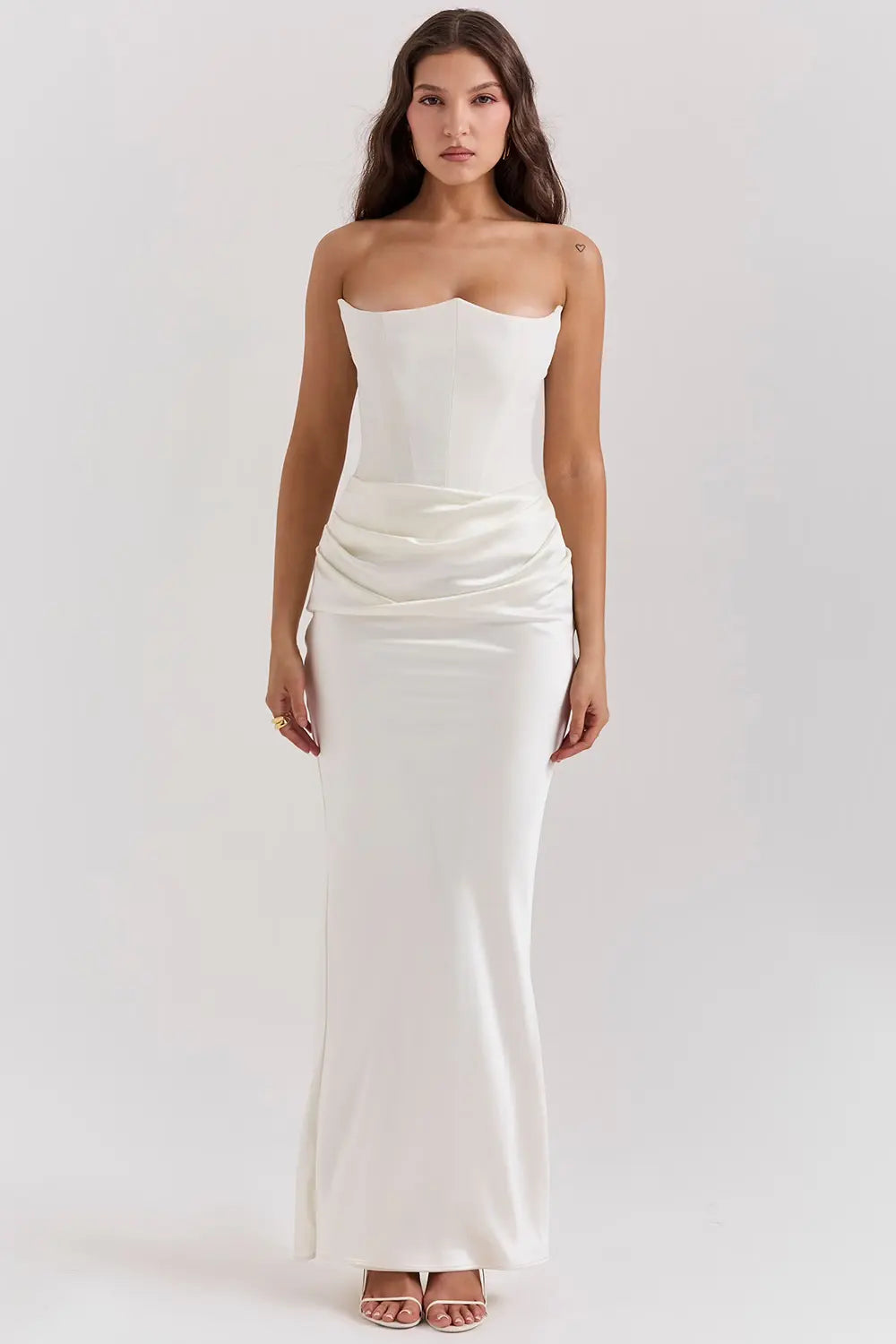 Damen Kleid | maxi Ausführung mit geradem Saum