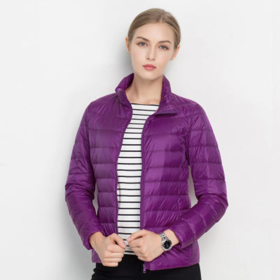 Damensteppjacke mit langer Form | Wintertauglich