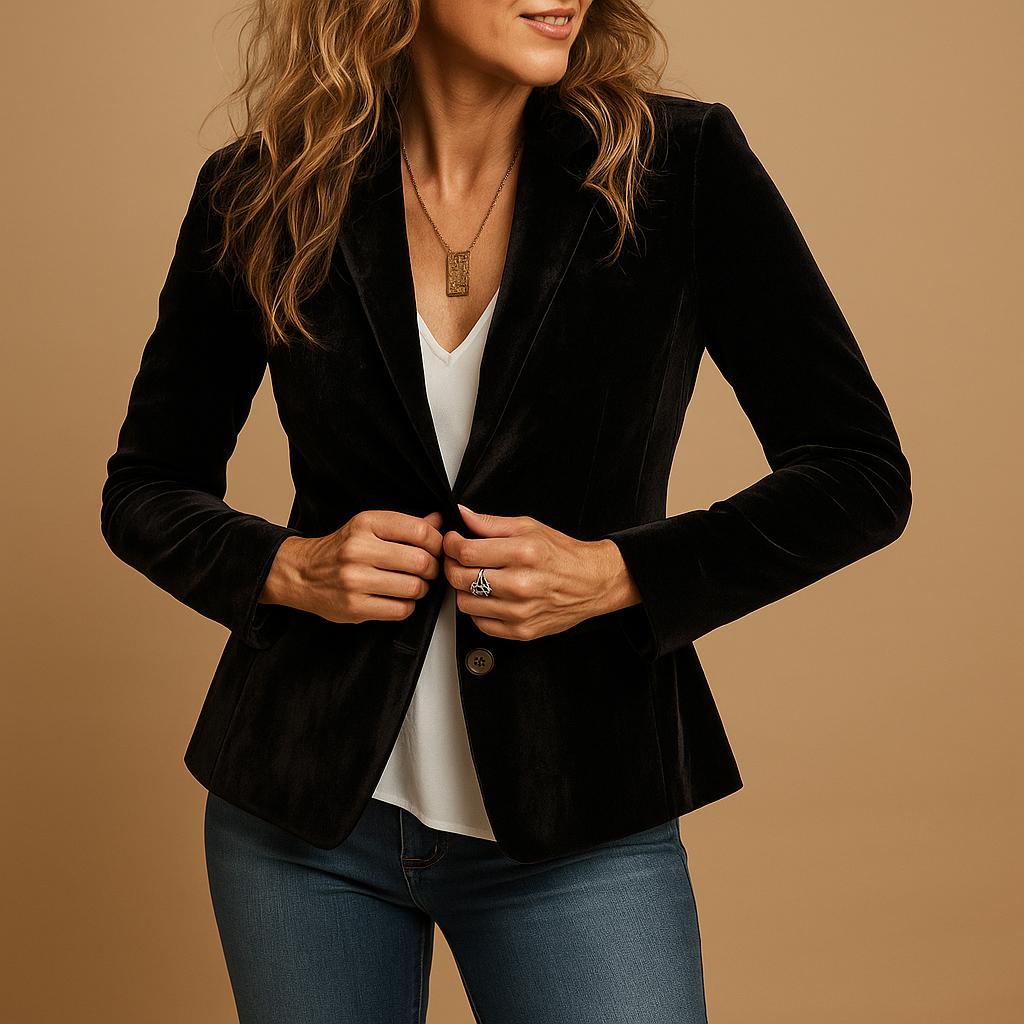 Damen Blazer | Schmale Passform mit Revers und Taschen