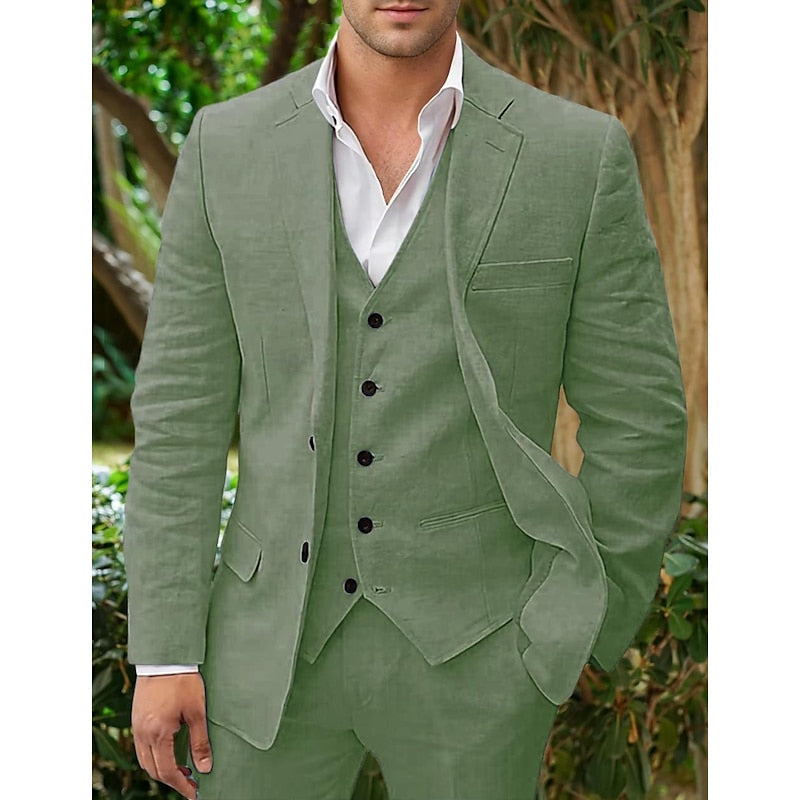 Herren Set | Dreiteilig mit Blazer, Weste und Hose